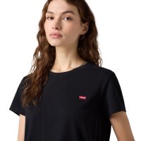 Levis Womens T-shirt, 2-pack - Perfect Tee, Round Neck, Cotton Black/White XS (X-Small)