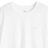 Levis Herren T-Shirt, 2er Pack - Icon Tee, Rundhals, Baumwolle, einfarbig Weiß/Schwarz M