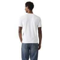 Levis Men T-shirt, 2-pack - Icon Tee, round neck, cotton, plain colour White/Black M (Medium)