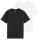 Levis Herren T-Shirt, 2er Pack - Icon Tee, Rundhals, Baumwolle, einfarbig Weiß/Schwarz M