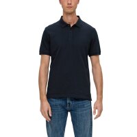 s.Oliver Mens Polo Shirt, 2-pack – Basic, polo collar, cotton, plain White/Dark Blue XL (X-Large)