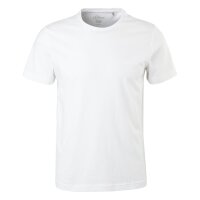 s.Oliver Men T-shirt, 4-pack – Basic, crew neck, cotton, plain White S (Small)