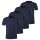 s.Oliver Men T-shirt, 4-pack – Basic, crew neck, cotton, plain Dark Blue S (Small)