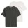 Marc OPolo Denim Mens T-Shirt, 2-pack – slub jersey, regular fit, cotton, plain White/Dark Grey
 M (Medium)