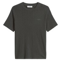 Marc OPolo Denim Herren T-Shirt, 2er Pack - Slub-Jersey-Qualität, Regular Fit, Baumwolle, einfarbig Weiß/Dunkelgrau S