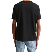 Marc OPolo Denim Herren T-Shirt, 2er Pack - Regular Fit, Baumwolle, Logo, einfarbig Schwarz/Weiß S