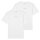 Marc OPolo Mens T-shirt, 2-pack – Medium logo, regular fit, cotton, logo print, plain White M (Medium)