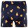 Happy Shorts Mens woven boxer shorts, pack of 3 – American style, cotton, patterned Burger/Pizza/Bier M (Medium)