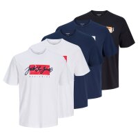 JACK&JONES Mens T-shirts, 5-pack - JJTILEY JJNOLAN,...