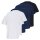 JACK&JONES Herren T-Shirts, 5er Pack - JJTILEY JJNOLAN, Rundhals, Baumwolle Weiß/Dunkelblau/Schwarz S