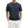 Marc OPolo Mens T-shirt, striped – slub jersey, crew neck, regular fit, cotton Blue M (Medium)