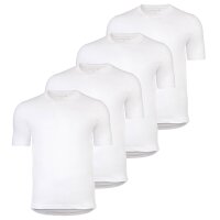 YOURBASICS Herren T-Shirt, 4er Pack - IAN, Baumwolle, Regular Fit, Rundhals, Basic Weiß M