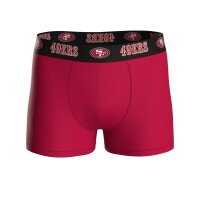 NFL Herren Boxershorts, 6er Pack - NFL Teams, Boxers, Football, Logo, Baumwollmischung San Francisco 49ers/Schwarz M