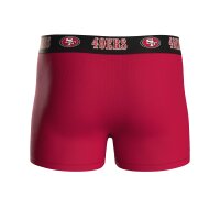 NFL Herren Boxershorts, 6er Pack - NFL Teams, Boxers, Football, Logo, Baumwollmischung San Francisco 49ers/Schwarz M