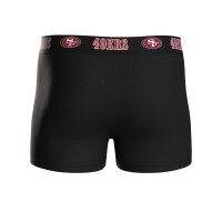 NFL Herren Boxershorts, 6er Pack - NFL Teams, Boxers, Football, Logo, Baumwollmischung San Francisco 49ers/Schwarz M