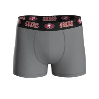 NFL Mens Boxer Shorts, 6-Pack – NFL Teams, Boxers, Football, Logo, Cotton blend San Francisco 49ers/Black M (Medium)
