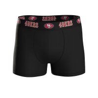 NFL Mens Boxer Shorts, 6-Pack – NFL Teams, Boxers, Football, Logo, Cotton blend San Francisco 49ers/Black M (Medium)