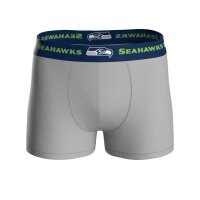 NFL Mens Boxer Shorts, 6-Pack – NFL Teams, Boxers, Football, Logo, Cotton blend Seattle Seahawks/Black L (Large)