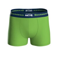 NFL Mens Boxer Shorts, 6-Pack – NFL Teams, Boxers, Football, Logo, Cotton blend Seattle Seahawks/Black L (Large)