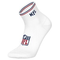 NFL Unisex Socks, 6-pack – NFL Shield 3-pack Crew Socks, 3-pack Quarter Socks, Stripes, Logo, Cotton Blend White 39-42 (6-8 UK)