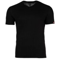 DIESEL Herren T-Shirt, 3er Pack - MICHAEL-D-CORE, Unterhemd, V-Neck, Kurzarm, Baumwolle Schwarz S