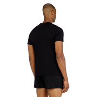 DIESEL Herren T-Shirt, 3er Pack - MICHAEL-D-CORE, Unterhemd, V-Neck, Kurzarm, Baumwolle Schwarz S