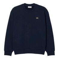 LACOSTE Herren Sweatshirt - Fleece Sweatshirt, Rundhals, Regular Fit Dunkelblau S
