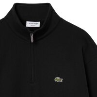 LACOSTE Herren Sweatshirt mit Stehkragen - Zip Fleece Sweatshirt, Regular Fit Schwarz S