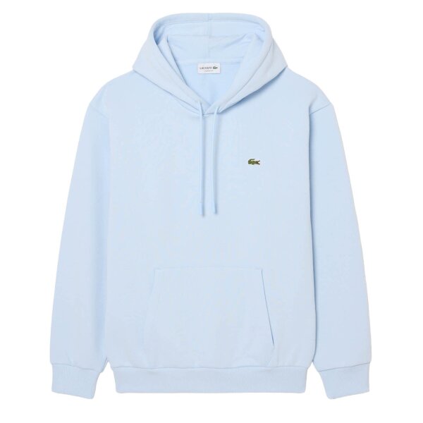 LACOSTE Herren Hoodie - Fleece Hoodie, Kapuze,  Regular Fit Hellblau S