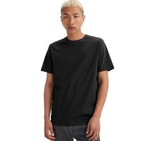 Levis Mens T-Shirts, 2-pack – Slim 2-pack Crew Neck, Round Neck, Slim Fit, Cotton Black L (Large)