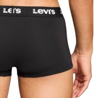 Levis Herren Boxershorts, 2er Pack - Logo Trunk 2P, Logobund, Baumwoll-Stretch, einfarbig Schwarz M