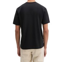 Marc OPolo mens T-shirt, V-neck – Short-sleeved, regular fit, cotton, plain Black M (Medium)