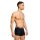 Levis Herren Boxershorts, 3er Pack - Repeat Logo Boxer Brief 3P, Logobund, Baumwoll-Stretch, einfarbig Schwarz M