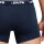 Levis Herren Boxershorts, 3er Pack - Repeat Logo Boxer Brief 3P, Logobund, Baumwoll-Stretch, einfarbig Dunkelblau M