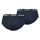 Levis Herren Slips, 2er Pack - Repeat Logo Brief 2P, Logobund, Cotton Stretch, einfarbig Dunkelblau M