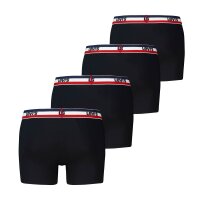 Levis Herren Boxer-Shorts, 4er Pack - Sportswear Logo Boxer Brief 4P, Cotton Stretch, ECOM Schwarz M