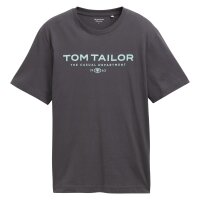 TOM TAILOR Mens T-shirt – Printed T-shirt, crew...