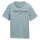 TOM TAILOR Mens T-shirt – Printed T-shirt, crew neck, regular fit, cotton Mint Green L (Large)