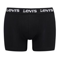Levis Men Boxer Shorts, 6-pack - Logo Boxer Brief 6P, Cotton Stretch, ECOM Black M (Medium)