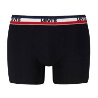 Levis Men Boxer Shorts, 6-pack - Repeat SPW Logo Boxer Brief 6P, Cotton Stretch, ECOM Black/Red/Blue M (Medium)