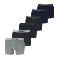 Levis Herren Boxershorts, 6er Pack -  WB Boxer Brief 6P,...
