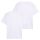 TOM TAILOR Herren T-Shirt, 2er Pack - Double Pack Crew Neck Tee, Rundhals, Regular Fit, Baumwolle Weiß M