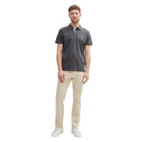 TOM TAILOR Mens Polo Shirt, Button Placket - Basic Polo With Contrast, Regular Fit, Cotton Grey M (Medium)