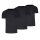 Levis Herren T-Shirts, 3er Pack - Solid Crew 3P, Rundhals, Cotton Stretch, ECOM Schwarz M