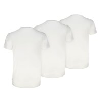 Levis Herren T-Shirts, 3er Pack - Solid V-Neck 3P, V-Ausschnitt, Cotton Stretch, ECOM Weiß M