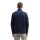 TOM TAILOR Mens Sweat Jacket with Stand-Up Collar - Printed Stand-Up Sweat Jacket, Regular Fit, Cotton Blend Blue M (Medium)