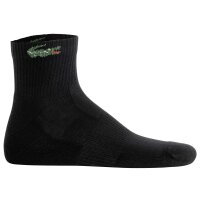 LACOSTE Unisex Sneaker Socks, 6-pack – Mid-length, Sports Socks Black 35-38