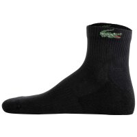 LACOSTE Unisex Sneakersocken, 6er Pack - Mid- Length, Sport Socks Schwarz 35-38