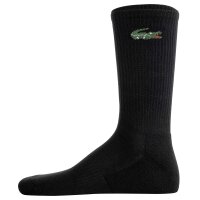 LACOSTE Unisex Socken, 6er Pack - Long Sport Socks, Tennissocken, Logo, einfarbig Schwarz 35-38