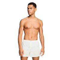 Levis Herren Web-Boxershorts, 2er Pack - Woven Boxers 2P, Baumwolle, einfarbig Weiß/Hellblau S